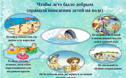 Основные правила поведения на воде во время летних каникул